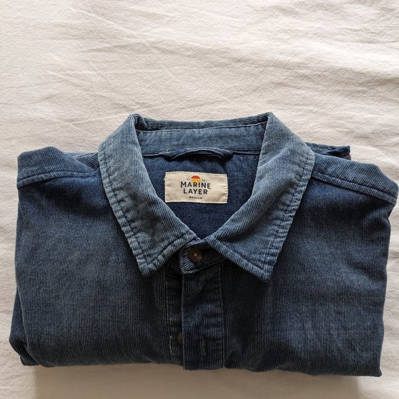 Marine Layer Corduroy Shirt Medium - Picture 5 of 5